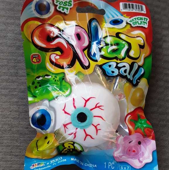 SPLAT BALL COLLECTIBLE SET- FROG, PIG, TOMATO, EYE BALL - Picture 3 of 4